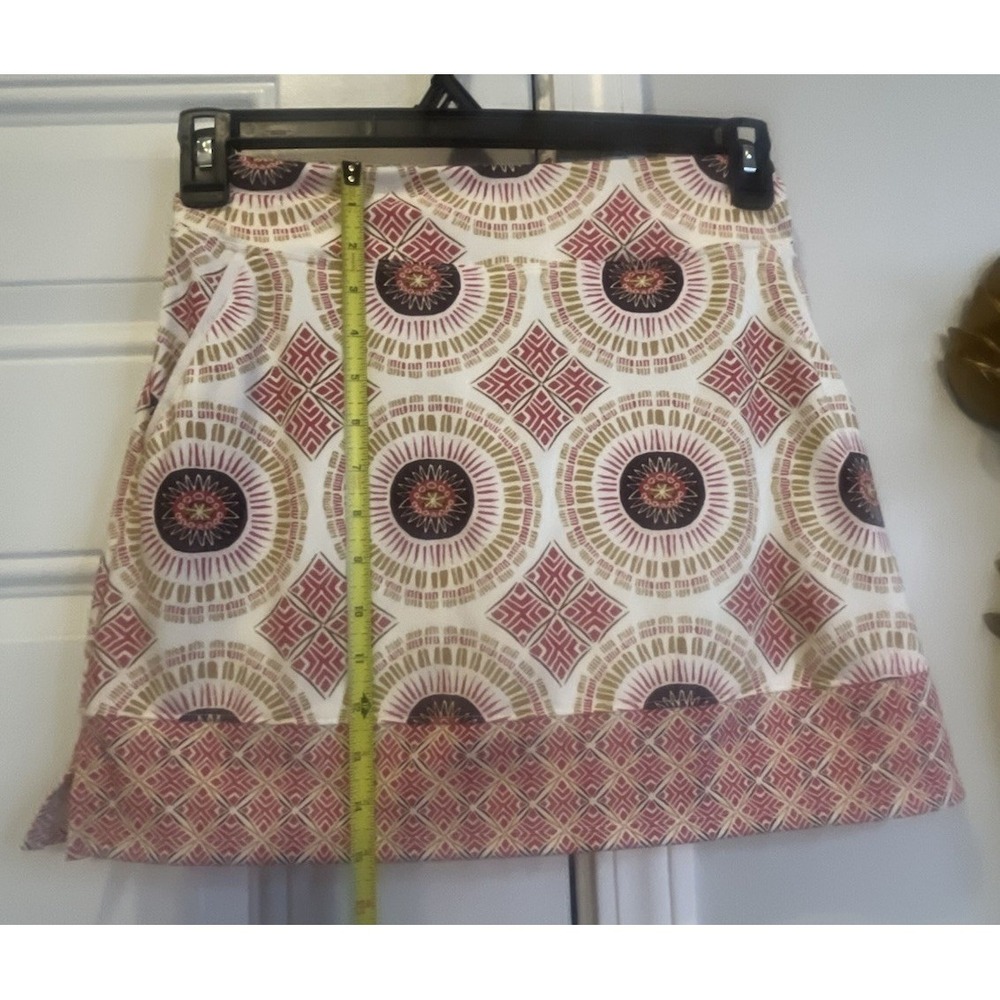 Sigrid Olsen Geometric Print Skort With pockets Golf Pickleball Tennis Active - Picture 3 of 9